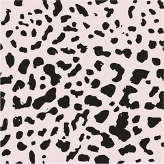 Leopard skin print, watercolor effect, black, brown, beige, and white gradients, overlapping elements, seamless pattern
