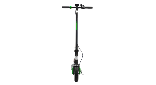 Electric scooter for urban transportation isolated PNG with Transparent Background