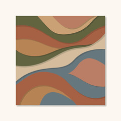 Obraz premium Abstract vector with fluid gradient shapes, smooth organic curves, modern soft artistic style, perfect for digital backgrounds.