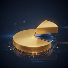 Premium Gold Pie Chart