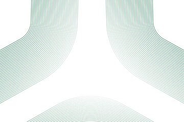 Minimal geometric green background. Triangle lines shapes composition. Vector illustration with copy space
