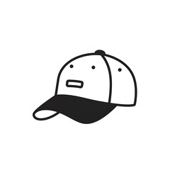 Fototapeta premium Baseball cap isolated on white background