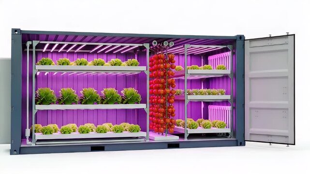 Container Farm: Urban Agriculture and Sustainable Food Production