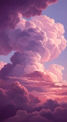 Beautiful Pink Cloudscape.