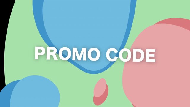 This graphic highlights a promotional sale through vibrant motion design elements.