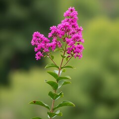 Beautiful Pink Crape Myrtle Blossoms.
