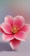 Beautiful Pink Flower Closeup.