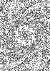 Intricate Mandala Line Art for Coloring