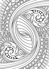 Intricate Mandala Line Art for Coloring