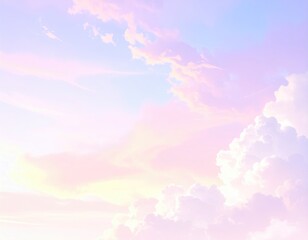 Pastel cloudscape, soft light