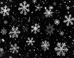 Winter snowfall pattern