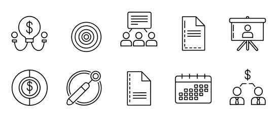 business, icon, set, strategy, team, teamwork, management, vector, success, leadership, organization, symbol, human, partnership, growth, people, line, communication, meeting, illustration, training, 