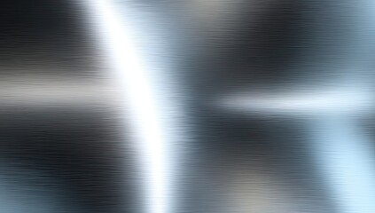 Metallic brushed surface with light reflections