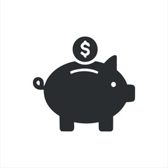 A simple black money symbol icon representing currency, cash, or finance. Ideal for apps, websites, and digital platforms.