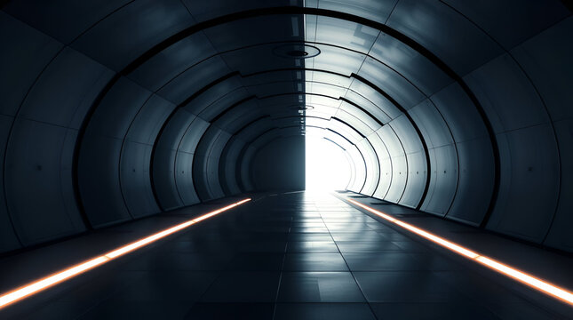 The underground drainage tunnel radiates a bioluminescent glow, with distinct sections illuminated in vibrant hues.