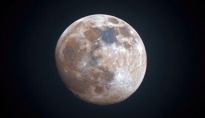 Full moon, detailed surface texture (1)