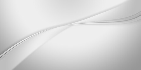 Abstract illustration background of curve in a gray silver gradient.