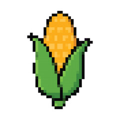 Pixelated Ear Of Corn Cob Icon