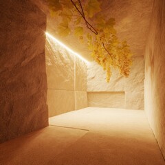 Empty modern interior design