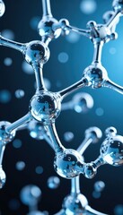 Molecular Structure Abstract Background Science and Technology Concept molecule