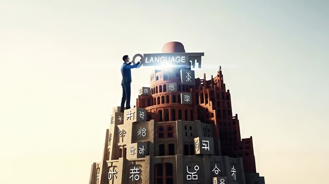 Building Language: Tower of Babel Metaphor