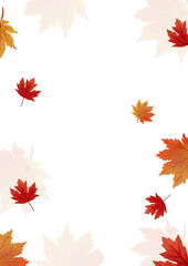 Thanksgiving dinner invitation template with leaf frame, cozy warm colors, blank center for menu and RSVP details, perfect for family gatherings, restaurant events and holiday hosting materials Autumn