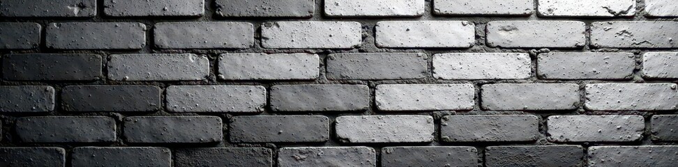 Black and white grunge brick wall texture, distressed surface , aged, construction, seamless