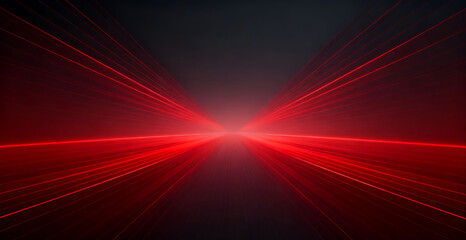 Fototapeta premium Red business technology light effect space main visual with black background
