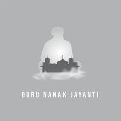 Guru Nanak Jayanti banner. Vector illustration