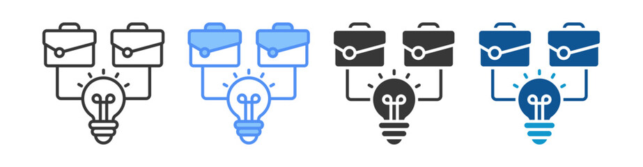 Innovation Icon Set Multiple Style Collection