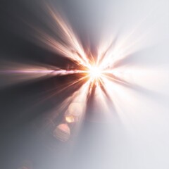 Abstract bright light explosion with rays