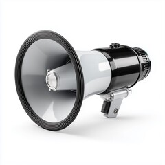 Black and white megaphone