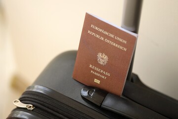 Austria Passport Touristic Baggage Luggage