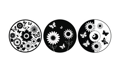 Circular Floral Mandala Design Vector