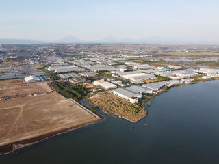 Naklejka premium SEMARANG CITY Industrial Area includes a strategic location on the main road, complete infrastructure such as integrated water and waste processing, 24-hour security, an environmentally friendly and f