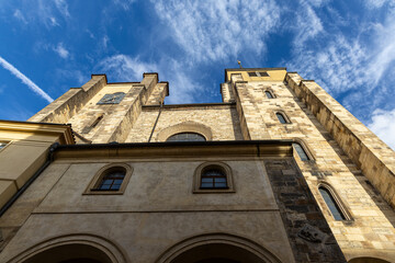 Prague cityscape. View of the city from above. Prague, Czech Republic.
