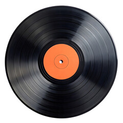 Obraz premium Vinyl record on transparent background