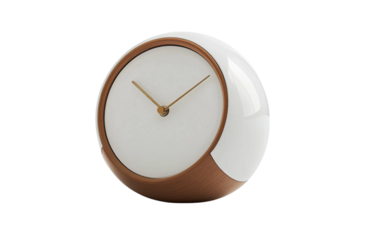 Simple Minimalist Alarm Clock Isolated on transparent background