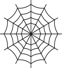 Obraz premium Intricate spiderweb design minimalist graphic capturing nature's delicate architecture and arachnid craftsmanship for design projects isolated on transparent background