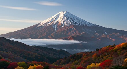 Fototapeta premium Majestic mountain autumn landscape