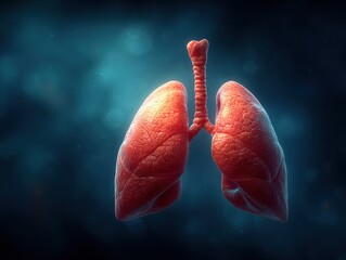 Lung health awareness campaign global stage infographic medical environment close-up view respiratory wellness