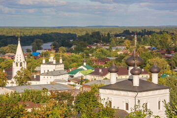 The ancient Russian town of Gorokhovets. View from above