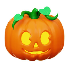 Scary Pumpkin 3D Illustration