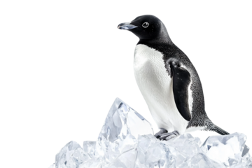 Standing Penguin Isolated on transparent background