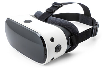 Virtual reality glasses isolated on white or transparent background