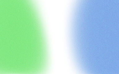 Two vibrant, contrasting circles, lime green and sky blue, meet in a dark void