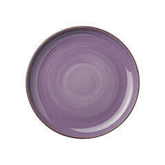 Elegant lavender plate on transparent background