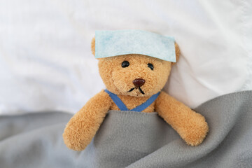 sick with a headache, seasonal influenza, allergic, high fever and influenza, resting, virus, coronavirus, feel illness, respiratory, cold and flu, exhaustion, infection, unwell,