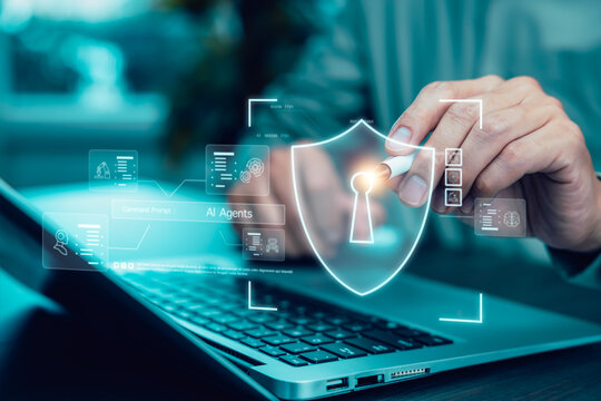 Cyber security and Security password login online concept  Hands typing and entering username and password of social media, logging in with smartphone to an online bank account, data protection hacker