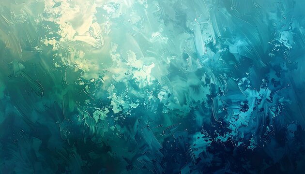 Abstract textured background with blended teal and cream hues